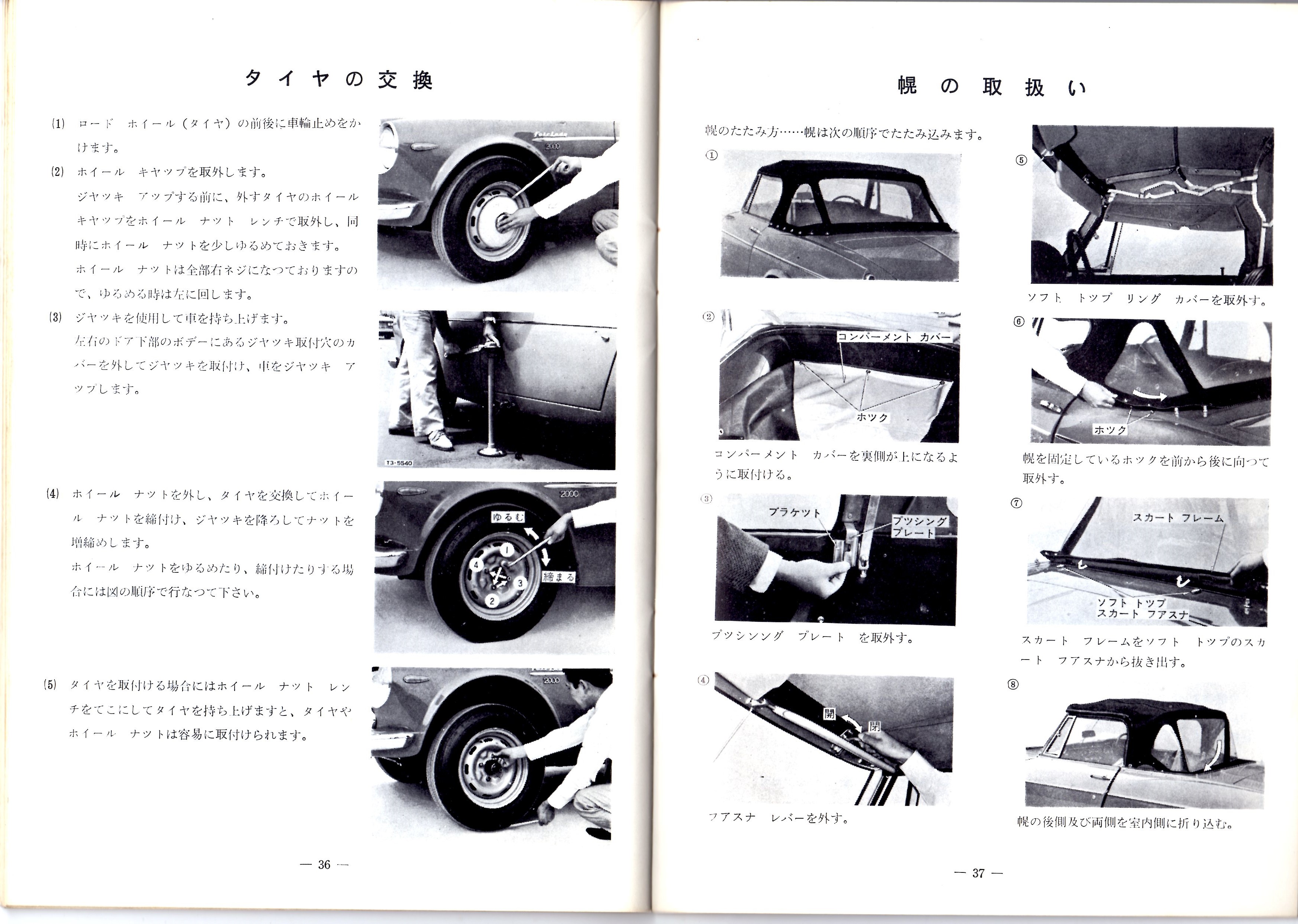 NISSAN DATSUN FAIRLADY 2000 Owner's Manual (PDF)